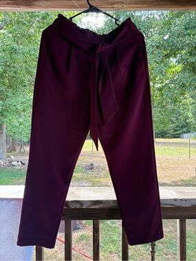 BBJ Los Angeles Peperbag Tie Waist Pants Size M POCKETS